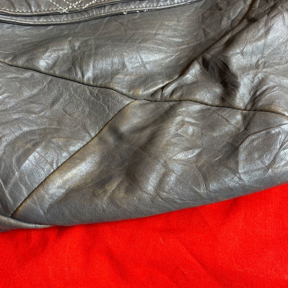 Gray Martine Sitbon Lambskin Leather Hobo - Picture 11 of 11